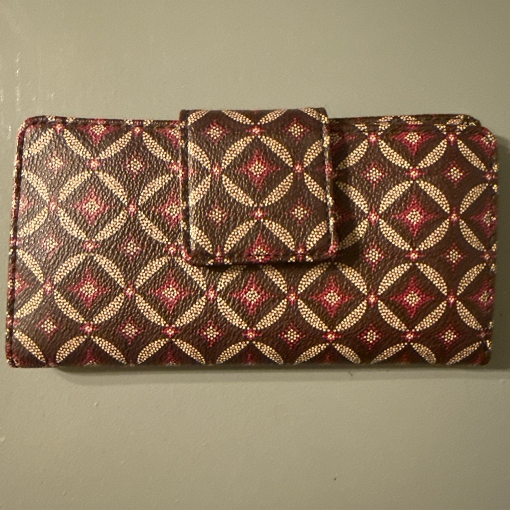 Fossil Geometric Pattern Bifold Wallet - image 1